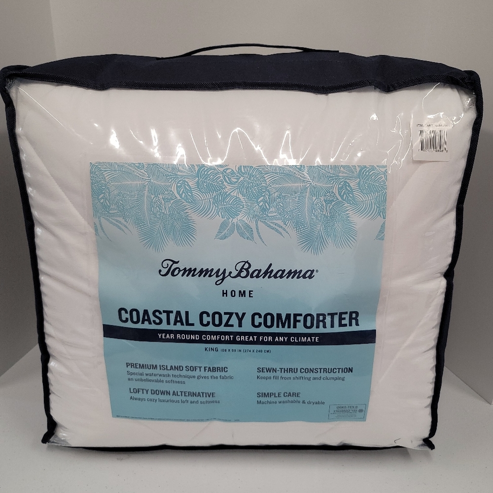 Tommy Bahama King Comforter White NEW